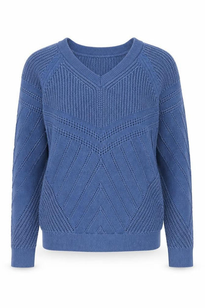 Womens UK Size M Marks and Spencer Blue Pullover Jumper