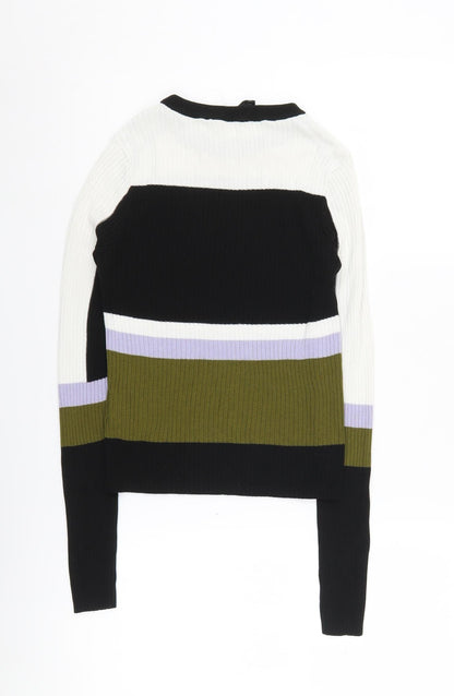 Womens UK Size S H&M Multicoloured Pullover Jumper