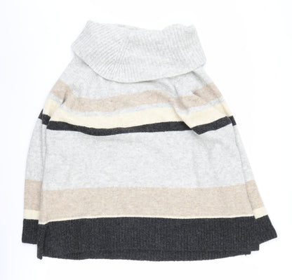Womens UK Size L Monsoon Multicoloured Cape Jumper