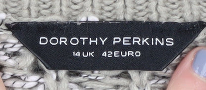 Womens UK Size 14 Dorothy Perkins Beige Pullover Jumper