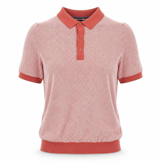 Womens UK Size XS Marks and Spencer Red Basic Polo