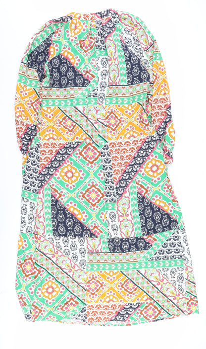 Next Women's Multicoloured Patchwork Dress Size 8