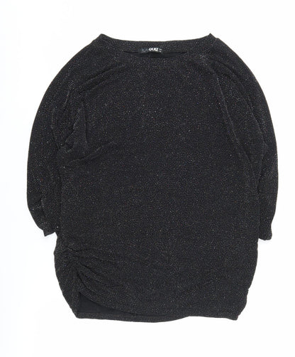 Womens UK Size 14 Quiz Black  Blouse