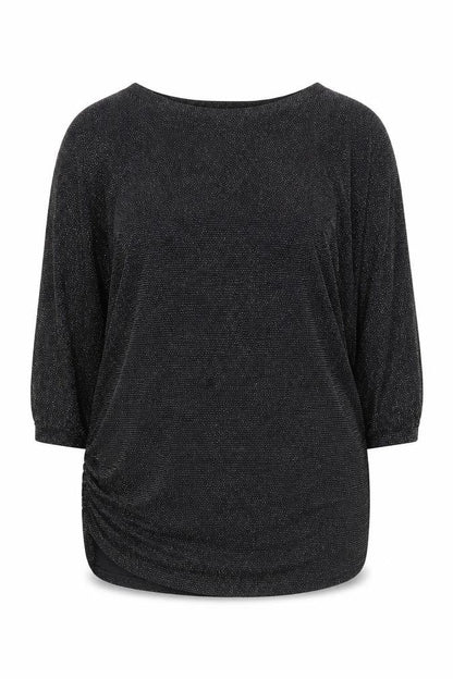 Womens UK Size 14 Quiz Black  Blouse