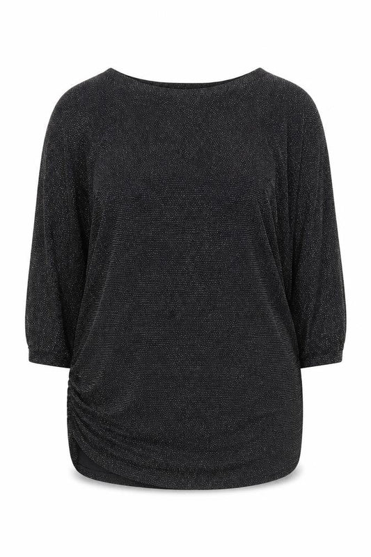 Womens UK Size 14 Quiz Black  Blouse