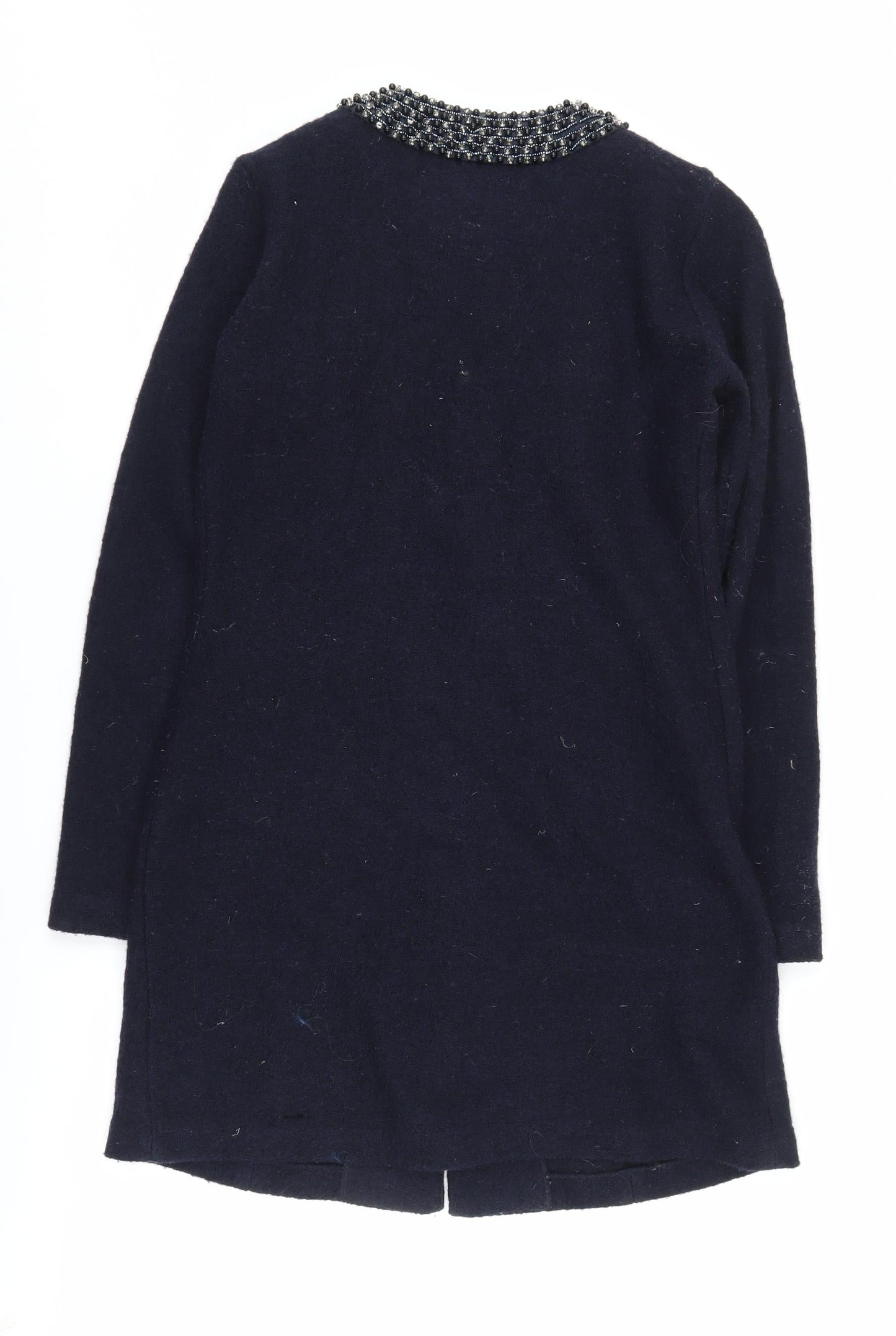 Womens UK Size 10 Clements Ribeiro Black Overcoat