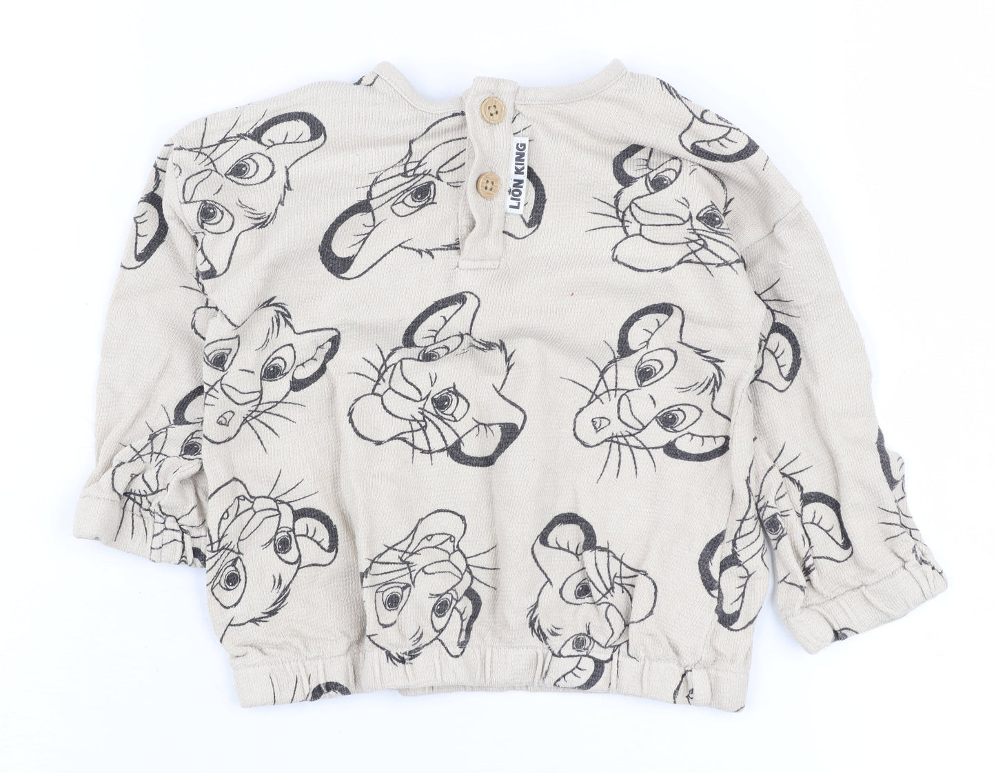 Disney Lion King Beige Unisex Baby Jumper 9-12 Months