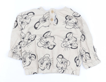 Disney Lion King Beige Unisex Baby Jumper 9-12 Months