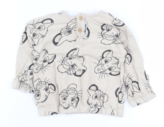 Disney Lion King Beige Unisex Baby Jumper 9-12 Months