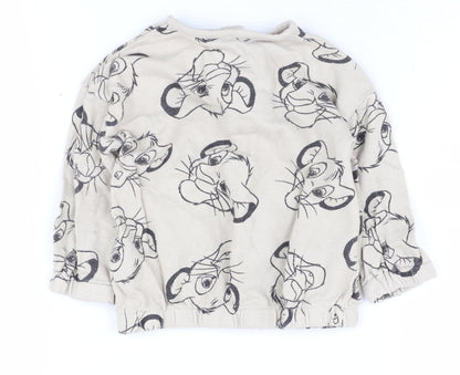 Disney Lion King Beige Unisex Baby Jumper 9-12 Months