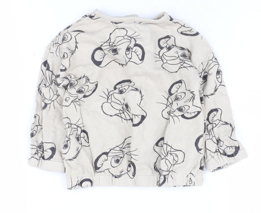 Disney Lion King Beige Unisex Baby Jumper 9-12 Months