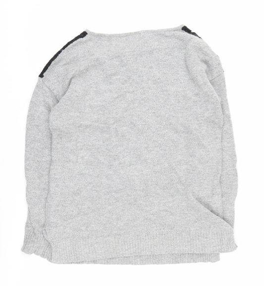 Womens UK Size 10 Gharani Strok Grey Pullover Jumper