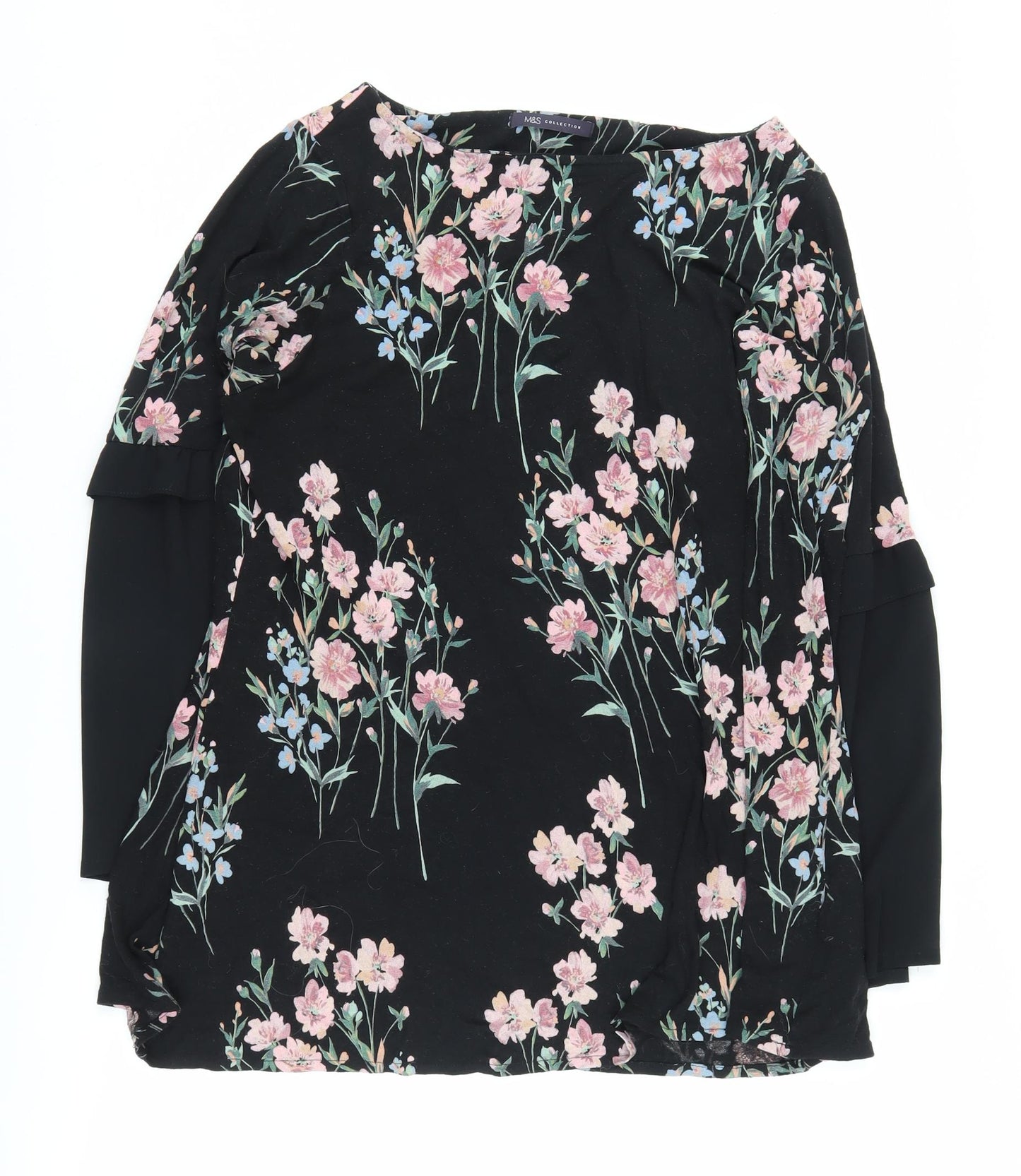 Womens UK Size 18 Marks and Spencer Black  Blouse