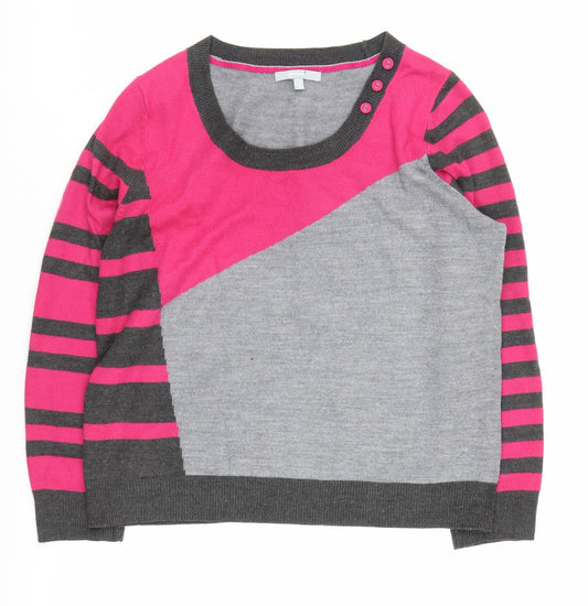 Womens UK Size 12 Per Una Grey Pullover Jumper