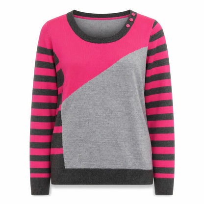 Womens UK Size 12 Per Una Grey Pullover Jumper