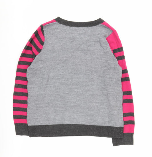 Womens UK Size 12 Per Una Grey Pullover Jumper