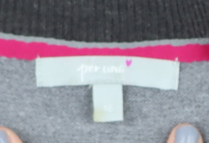 Womens UK Size 12 Per Una Grey Pullover Jumper
