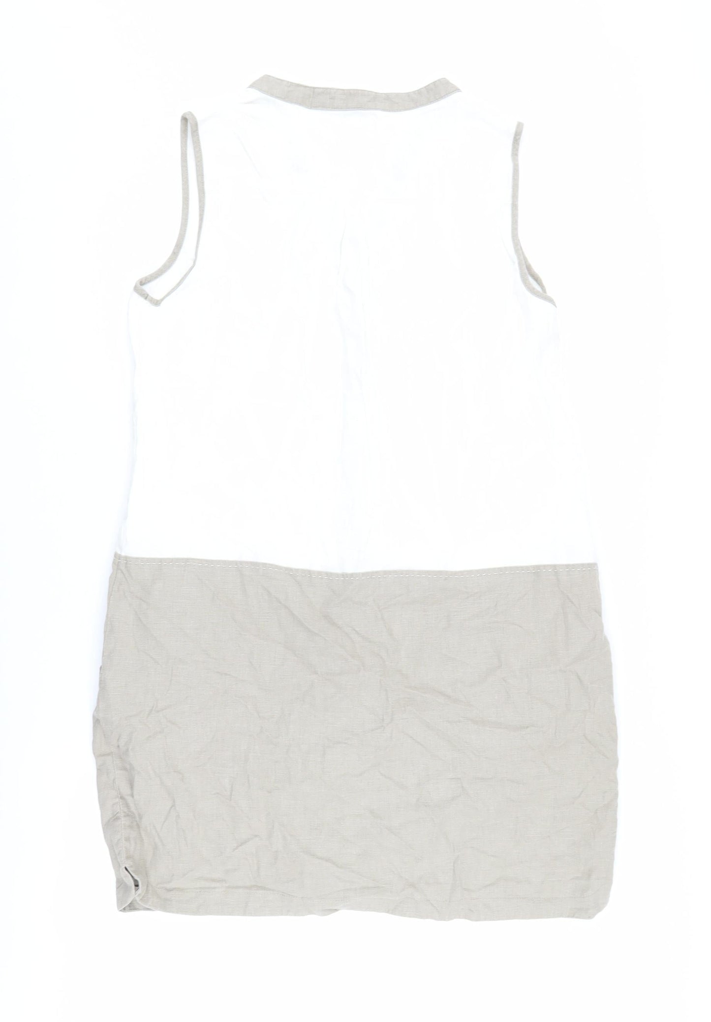 Next Women's Ivory Beige Shift Dress UK 14