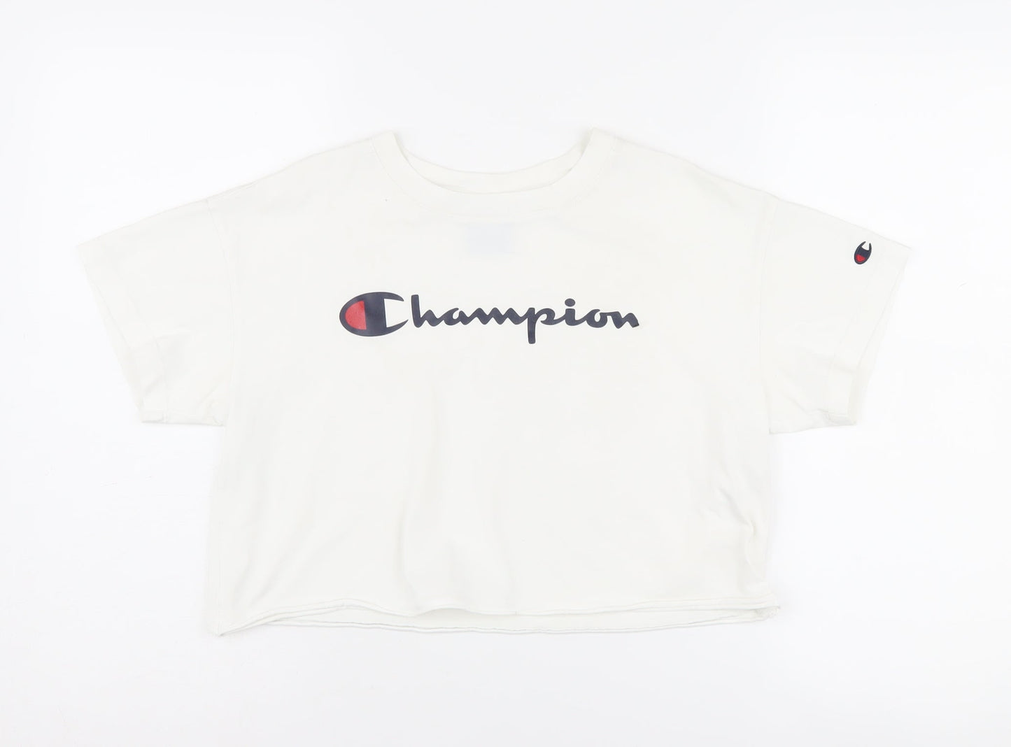 Champion Unisex White XS Basic T-Shirt Sports Logo