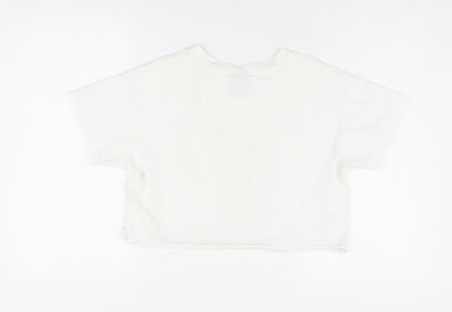 Champion Unisex White XS Basic T-Shirt Sports Logo