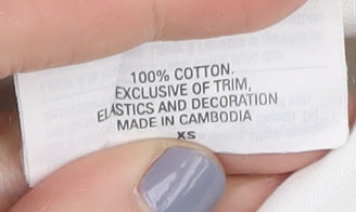 Champion Unisex White XS Basic T-Shirt Sports Logo