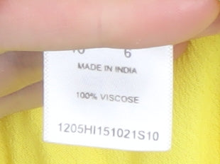 Finery Women's Yellow Slip Dress, Size 10, Casual Spring