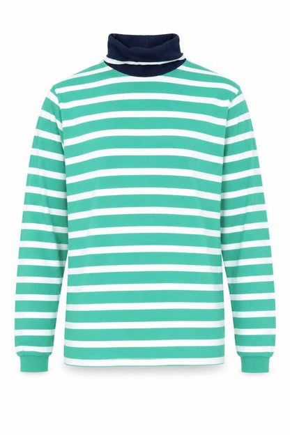 Mens UK Size M Lands' End Green Pullover Sweatshirt