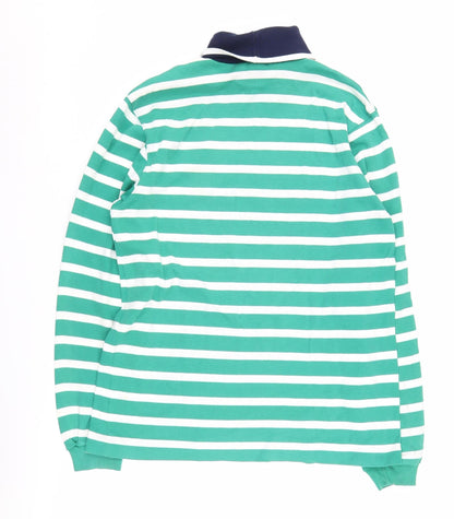 Mens UK Size M Lands' End Green Pullover Sweatshirt