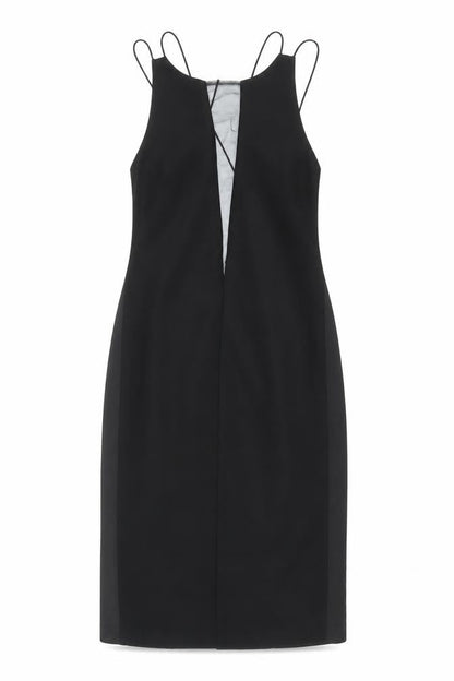 Next Women's Black Bodycon Midi Dress Size 8