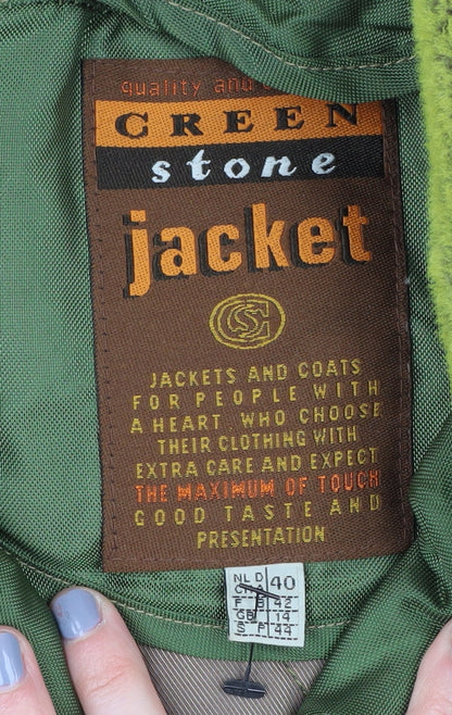 Mens UK Size 40 Green Stone Green