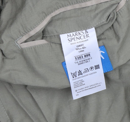 Mens UK Size 42 Marks and Spencer Beige