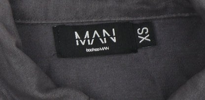 Mens UK Size XS Boohoo MAN Grey Basic Jacket
