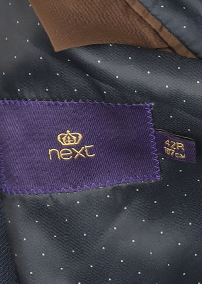 Mens UK Size 42 NEXT Regular Blue Suit Jacket