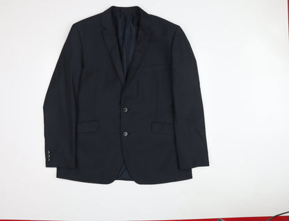 Mens UK Size Regular Scott & Taylor Regular Black Suit Jacket