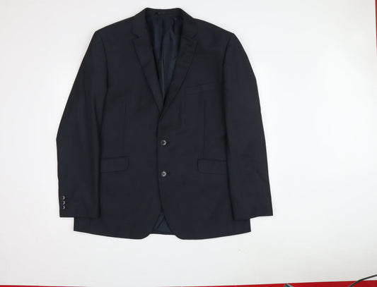 Mens UK Size Regular Scott & Taylor Regular Black Suit Jacket