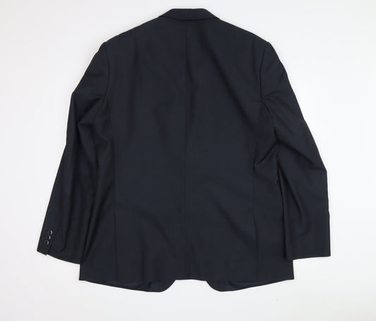 Mens UK Size Regular Scott & Taylor Regular Black Suit Jacket