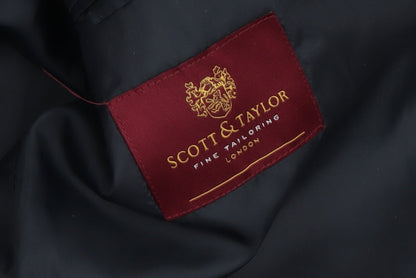 Mens UK Size Regular Scott & Taylor Regular Black Suit Jacket