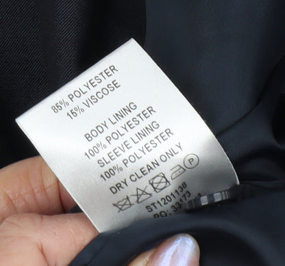 Mens UK Size Regular Scott & Taylor Regular Black Suit Jacket