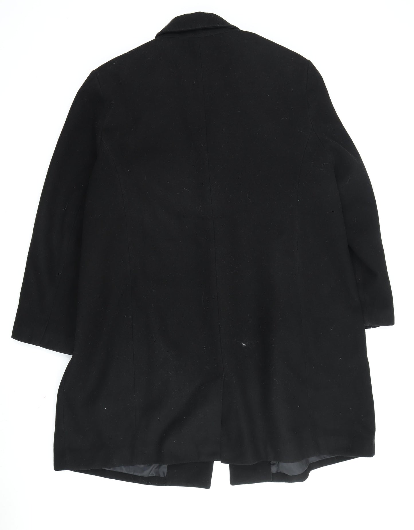 Womens UK Size 32 Marks and Spencer Black Overcoat