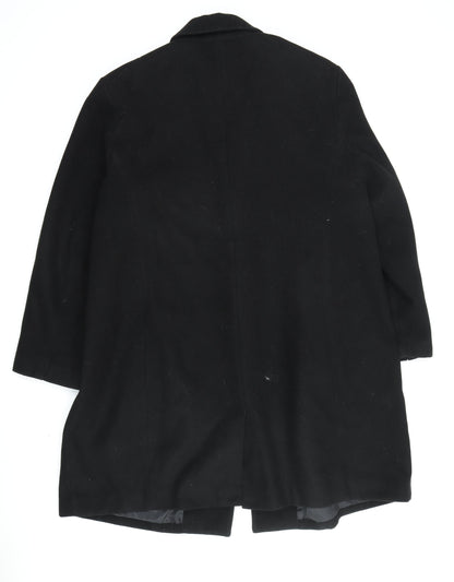 Womens UK Size 32 Marks and Spencer Black Overcoat