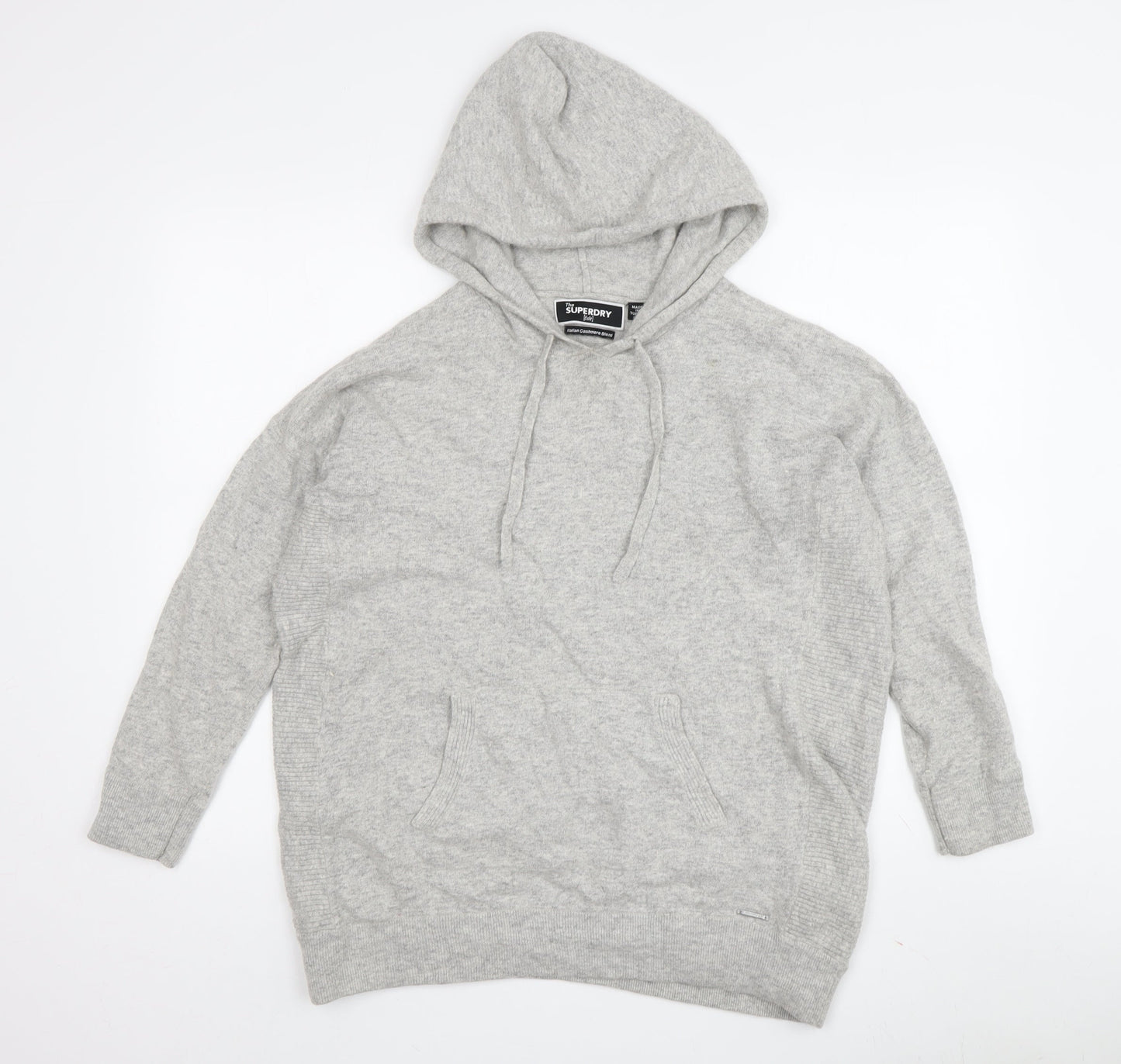 Womens UK Size 12 Superdry Grey Pullover Jumper