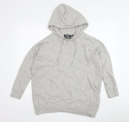 Womens UK Size 12 Superdry Grey Pullover Jumper