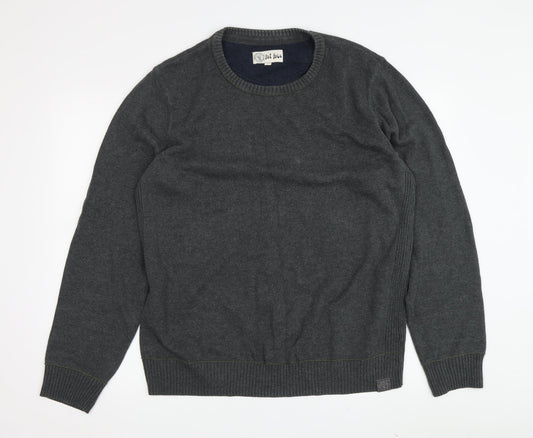 Fat Face Men's Grey Wool Pullover Jumper M