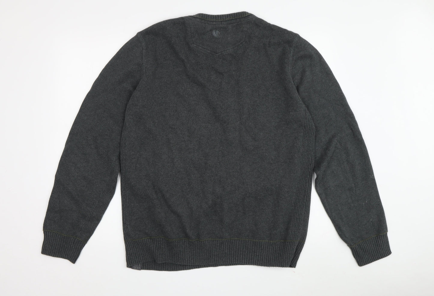 Fat Face Men's Grey Wool Pullover Jumper M