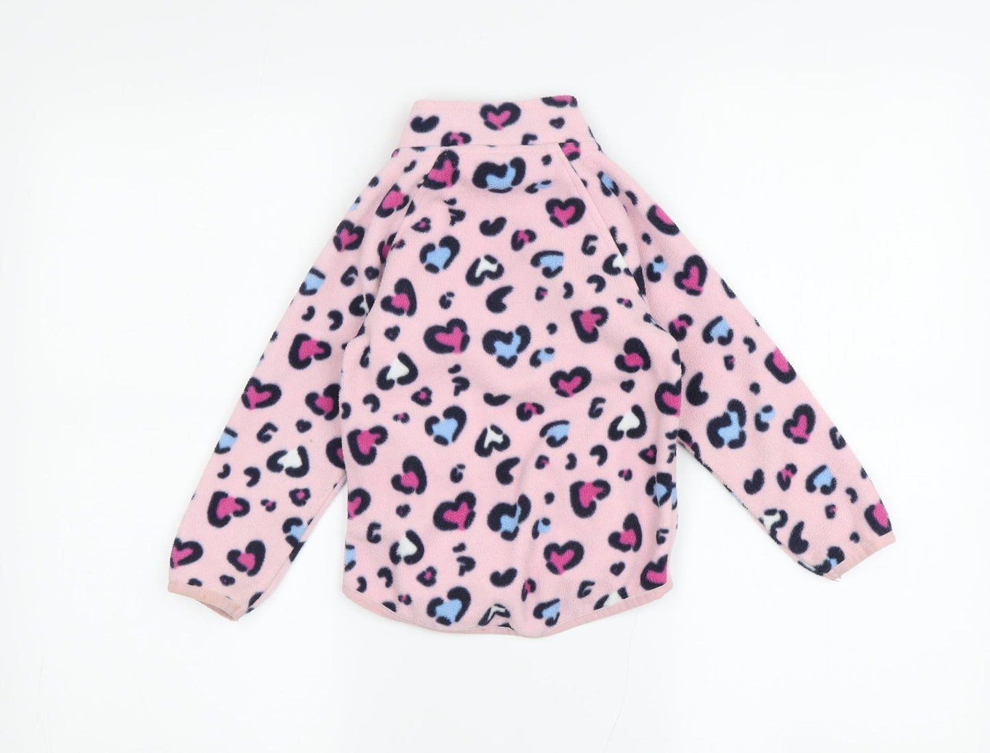 St Bernard Girls Pink Animal Print Fleece Jacket - Size 2-3 Years