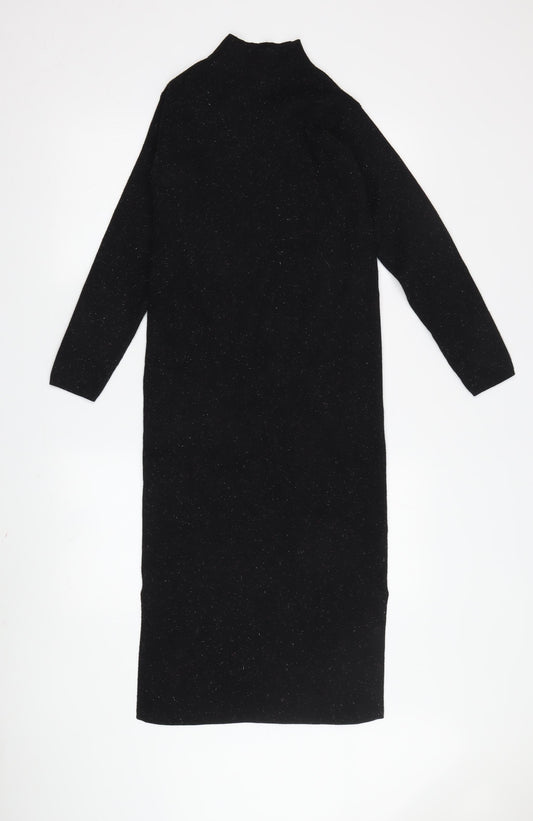 Marks and Spencer Women's Black Midi Sheath Dress Size S