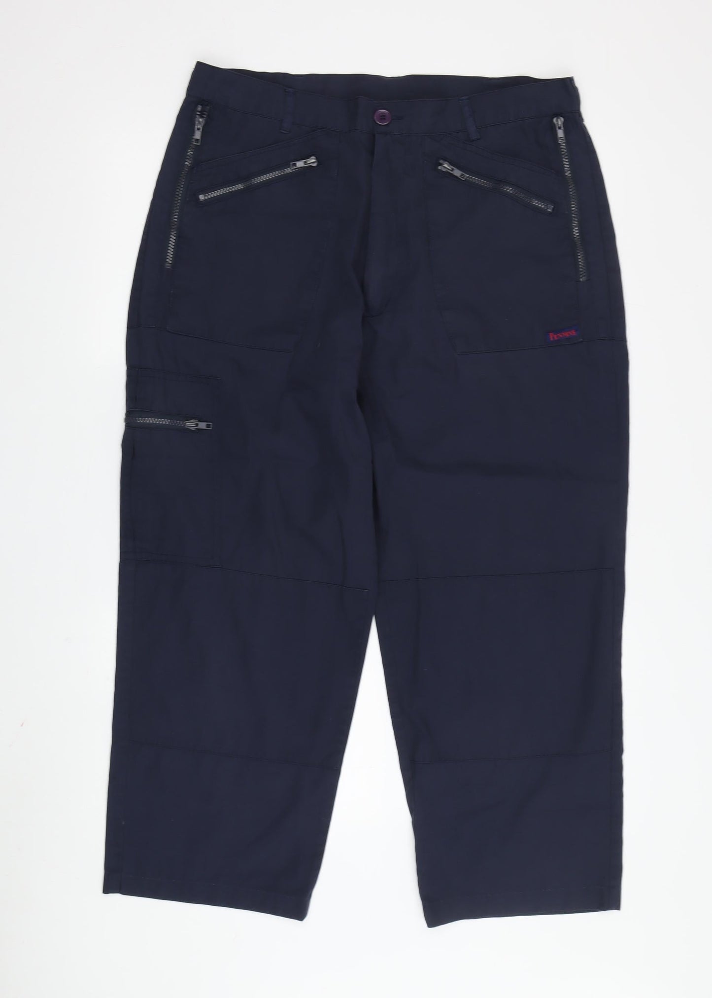 Past Times Cargo Trousers Unisex 36 in Blue