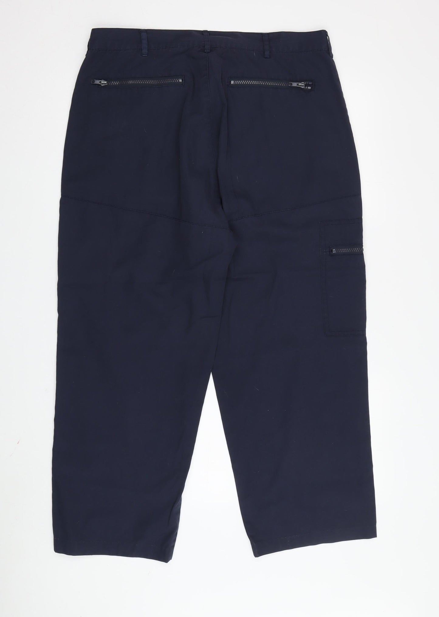 Past Times Cargo Trousers Unisex 36 in Blue