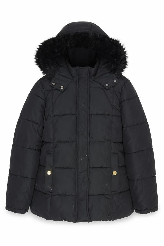 Womens UK Size 14 Very Black Puffer Jacket