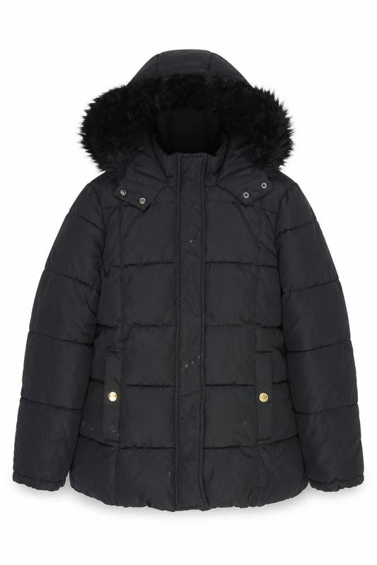 Womens UK Size 14 Very Black Puffer Jacket